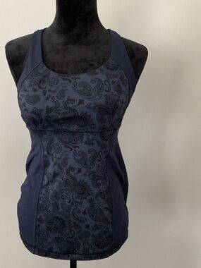 lululemon athletica Navy Crisscross Back Athletic Tank